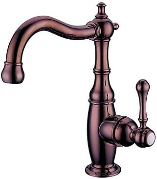 Furesnts Modern home kitchen and bathroom faucet Rotatable Antique Rose Gold Brass Centerset ,(Standard G 1/2 universal hose ports)