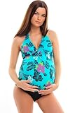 Attractive WomenÂ´s Maternity Pregnancy Tankini,two pieces, Octopus (1006-f2925)
