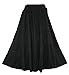Beautybatik Black BOHO Gypsy Long Maxi Tiered Skirt 1X