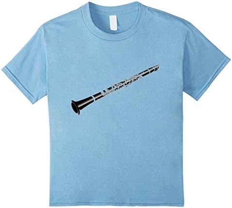 Kids Clarinet Musical Music T-shirt Boys Girls Child Instrument 4 Baby Blue