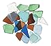 Darice Sea Glass inch Mesh Bag Multicolor Rainbow Mix 1lb (3-Pack) 1140-67