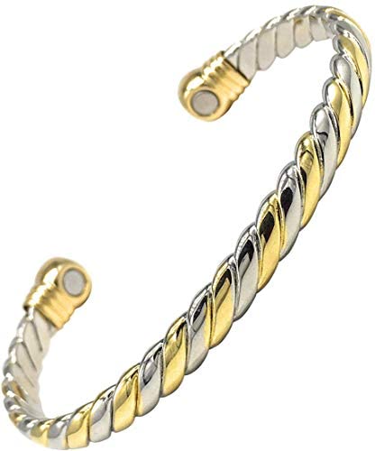 Helena Rose Magnetic Copper Bangle For Women - Adjustable Size Bend To Fit - Ladies Copper Bracelet - With Jewellery Gift Box