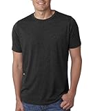Next Level Apparel 6200 Mens Poly & Cotton Crew Tee - Black44; Large