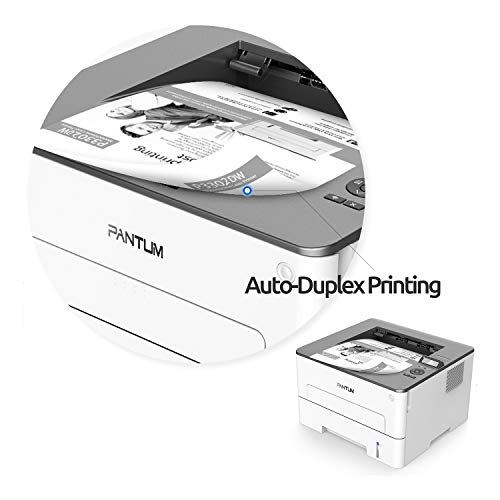 Pantum Compact Monochrome Laser Printer with Auto TwoSided Black and