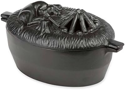 Sleeping Dog Cast Iron Wood Stove Steamer With Matte Black Enamel Finish Rust Resistant A Decorative Functional Alternative To Electric Humidifiers 2 75 Quart Capacity Amazon Sg Home