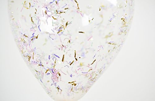 Unicorn Confetti Balloons, 11" Clear Confetti Balloons, Unicorn Birthday Balloon, Unicorn Baby Shower, Unicorn First Birthday, Unicorn Cake Smash Decors, Unicorn Girl Birthday Balloon