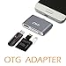 New Macbook Pro 2017 Type-C HUB USB C OTG / TF / SD Card Adapter, EASTWILD Smart Card Reader for Macbook air and PC Laptop and Most USB Type-C Port Devices