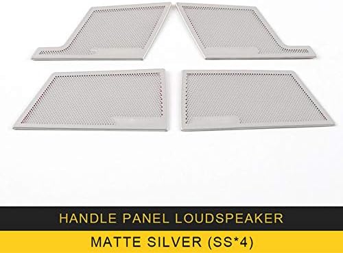 XHULIWQ Car Door Loudspeaker Chrome Pad Speaker Cover Trim Frame Sticker Interior Accessories,For VW Volkswagen Atlas Teramont 2017-2019