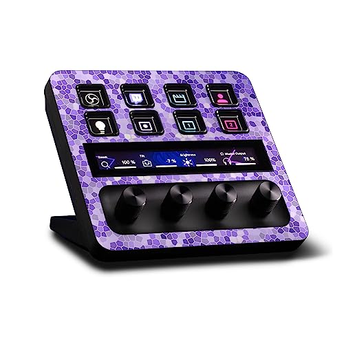 MightySkins Skin Compatible with Elgato Stream Deck + - Stained Glass | Protect…