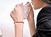 Be Nice Handmade Unisex Kabbalah Red String Bracelet with lucky gold beads- Good for Wealth and Love (7 inches, 6 beads)