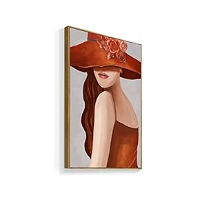 Framed Canvas Wall Art for Living Room, Bedroom Fashion Women Canvas Prints for Home Decoration Ready to Hanging - 16x24 inches