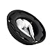 MAIRUI Wired Earbud Case Earphone Headphone Cord Organizer Earbuds Wrap Soft Silicone Magnetic Holder Storage Tangle Free Cable Winder(Black)