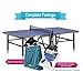 Kettler Champ 5.0 Outdoor Table Tennis Table with Outdoor Accessory Bundle: 2 Halo 5.0 Rackets, Cover, and Balls