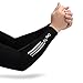 Compression Arm Sleeves, UV Protection Cooler, Sports Elbow Warmers Support for Cycling,Golf,Hiking,Baseball,Basketball 1 Pair (M, Black)