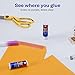 Avery Glue Sticks for Envelopes, Disappearing Purple Color, 0.26 oz., Nontoxic, Permanent Glue, 3 Glue Stics (00134)