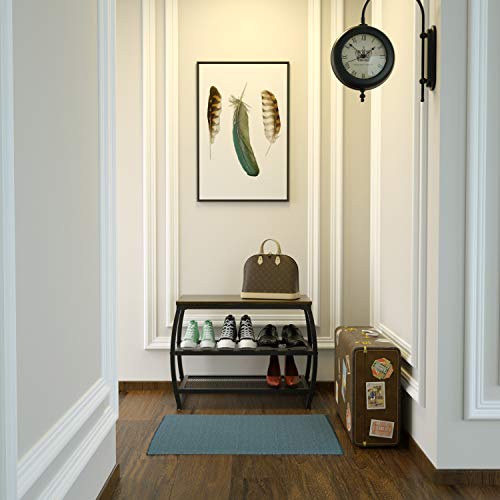 RooLee Shoe Rack Bench, Vintage 3-Tier Heavy Duty Shoe Organizer Storage Shelf for Entryway Hallway Living Room - Thumbnail 3