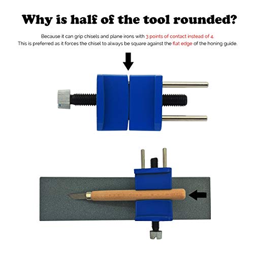 CartLife Honing Guide Jig for Wood Chisel Edge Sharpening Holder,Fixed