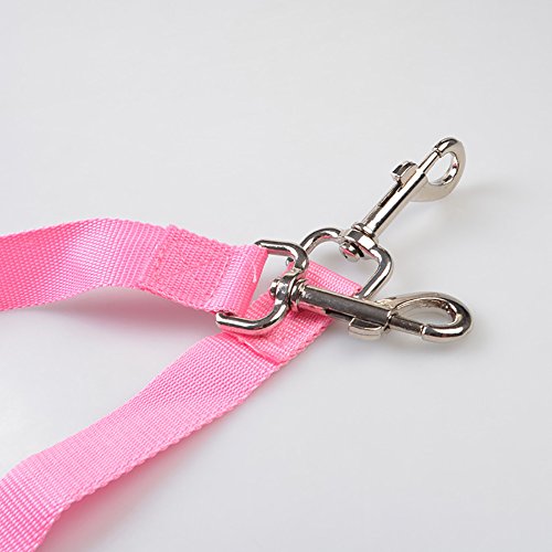 Afco High Tenacity Dual Lines Extension Traction Rope Pet Walking Lead Leash Black