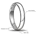 CROWNAL 1mm 2mm 3mm 4mm 5mm 6mm 7mm 8mm Tungsten White/Yellow Gold/Rose Gold Plated Wedding Band Ring Men Women Plain Dome Polished Comfort Fit Size 3 to 17(White 4mm,9)