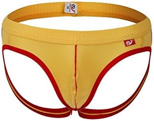 SaintBetu Men Jockstrap Supporter G-Thong Size L Color Yellow
