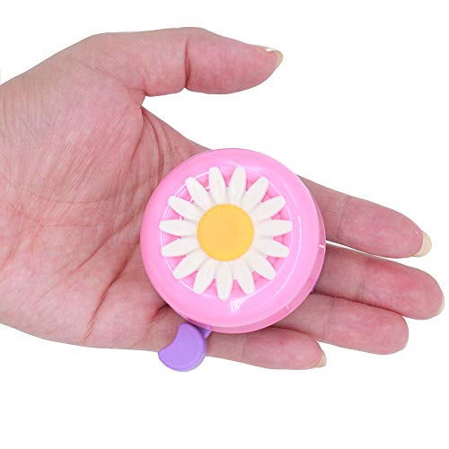EONMIR Kids Bike Girl's Bicycle Bells,Toddler Bike Parts,Bike Horn Accessory Flowers(Pink)