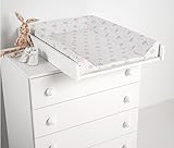 Micuna CP-1199 Plus 2 - Cambiador con tapizado osos corazones, color blanco y rosa