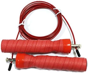 Adjustable Speed Jump Skipping Rope for CrossFit, MMA, Fitness Training, with Lightweight Non-Slip Soft Moisture Absorbing Handle and Premium Bearing - SJR02