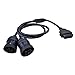 OBD2 Truck Vehicle Diagnostic Cable 6 pin to 9 pin 60cm Truck Scan Cable