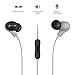 Picun S2 In-ear Earbud Headphones with Hifi,3.5mm Jack and Remote Mic Earphones for Samsung /iphone/Sony (Gray)