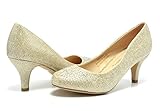 DREAM PAIRS Women's Low Heel Pump Shoes