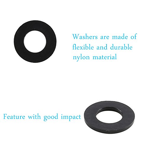 image for Plastic Flat Washer MANYEE 350pcs Insulating Flat Round Nylon Spacers 