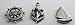 Nautical Decorative Push Pins, Qty 15, Handmade Metal Beach Thumb Tack, Silver Finish