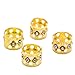 Monrocco 40 Pack Aluminum Gold Dreadlocks Beads Hair Braid Cuffs Rings Adjustable Hollow Out Rhinestone Crystal Heart Braiding Hair Jewelry