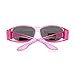 Womens Polarized Fit Over Glasses Rhinestone Sunglasses Oval Rectangular Pink