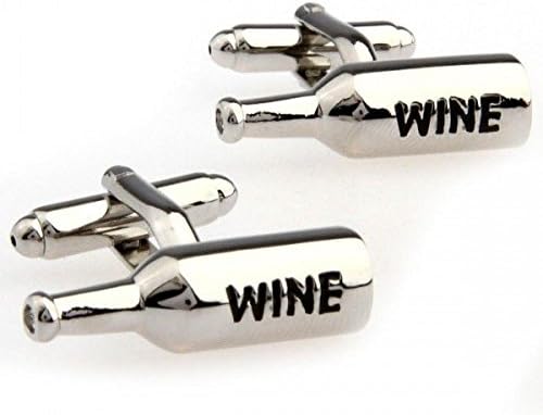 SunShine Day Hot Sale Fashion Funny Silver Metal Bottle Cufflinks For Mens