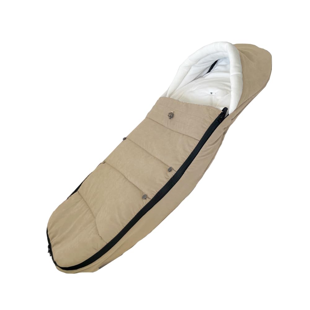 Brogtorl Universal Pushchair Footmuff, Winter footmuff, Pram Accessories, Compatible with The Babyzen YOYO2 Pushchair (Beige)