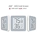 Homidy Digital Hygrometer Indoor Thermometer, 360°HD E-Ink Display Humidity Gauge Room Humidity Monitor Industrial Grade High Accuracy Temperature Humidity Meter