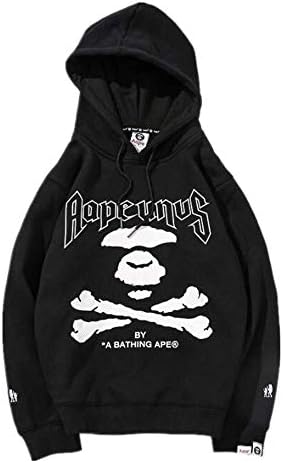 Mazuss Fashion AAPE Letter Printed Casual Pullover Hoodie Sweater for Men/Women