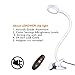 LEPOWER New Version Metal Clip On Light, Flexible Bed Light with 3 Colors x Stepless Adjustable Brightness, Eye Caring Reading Light for Desk, Bed Headboard and Computers(White)-No AC Adapter
