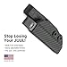 Adjustable Pocket Clip/Belt Holster for JUUL Vape E-Cig Kydex Holder Sleeve Cover Carrying Case | Made in The USA - Device Not Included