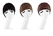 MapofBeauty Fashion False Bangs Neat Fringe Hairpiece Clip in Hair Extensions Accessories (Black)