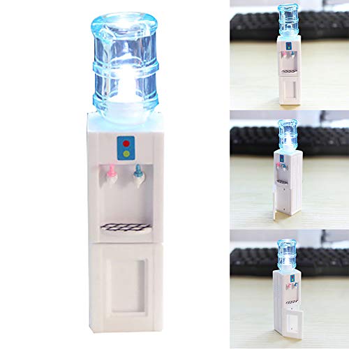 hwangli Mini Miniature Decor Water Dispenser Model LED Kids Dollhouse Accessories