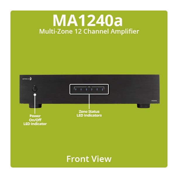 Dayton Audio MA1240a Multi-Zone 12 Channel Amplifier