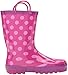 Western Chief Unisex-Child Kids Girls' Waterproof Easy-On Printed Rain Boot