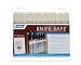 Camco Knife Safe - Securely Mounts on Wood or Metal Surfaces, Holds 7 Cooking and Carving Knives, Organize and Store Knives While Creating Space - (9" x 11") Beige (43583)