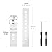 MoKo Watch Band Compatible with Garmin Forerunner 35,Soft Silicone Replacement Watch Strap fit Forerunner 35 Smartwatch, White