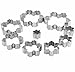 Set of 9 Nesting Stainless Steel Snowflake Cookie Cutters