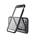 VMTOP iPhone 7 iPhone 8 Clear Case Transparent Clear Slim Scratch Resistant Protective Cover PC TPE Slim Clear Case + Hard PC Frame Rubber Bumper Cover for iPhone 7/ iPhone 8 Black