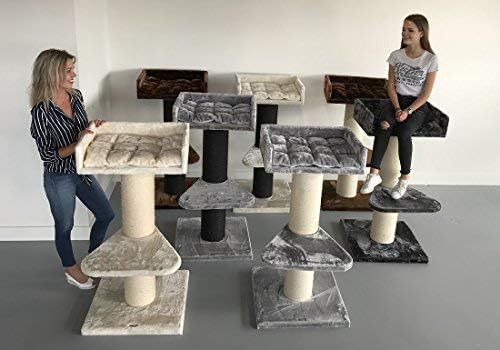 Cat Tree For Large Cats Maine Coon Lounge Beige Xxl Extra Big Breed Scratch Post And Adult Towers Furniture Scratcher Activity Centre Amazon Co Uk Pet Supplies