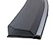 Window Visor Fits 2018 UP Chevy Equinox | Injection W Chrome Trim PC Window Visor Rain Guard Shade by IKON MOTORSPORTS